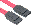 19" standard SATA red cable female to female
