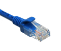 CAT5/CAT5e/CAT6 Ethernet Cable with RJ45 plugs - 20ft - Blue