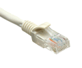 CAT5/CAT5e/CAT6 Ethernet Cable with RJ45 plugs - 10ft - White
