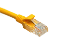 CAT5/CAT5e/CAT6 Ethernet Cable with RJ45 plugs - 20ft - Yellow